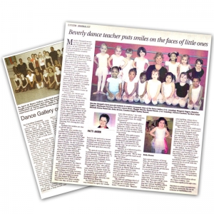 Newspaper articles featuring Dance Gallery Chicago.