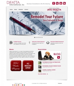 Website design for Difatta International, Inc.